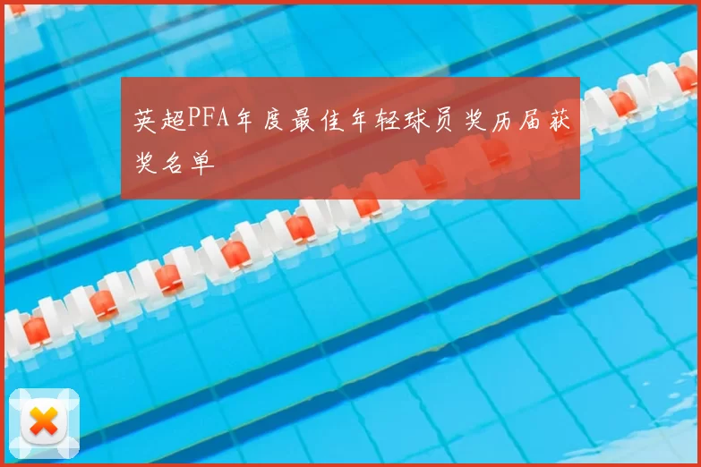 英超PFA年度最佳年轻球员奖历届获奖名单