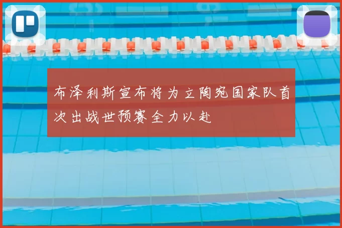 布泽利斯宣布将为立陶宛国家队首次出战世预赛全力以赴